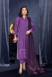 3-PC Digital Printed Viscose with Embroidered Pashmina Shawl and Qlot Trouser  CNP22-126
