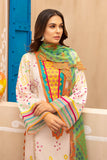 3-piece Unstitched Embroidered Lawn With Chiffon Dupatta CHN-02