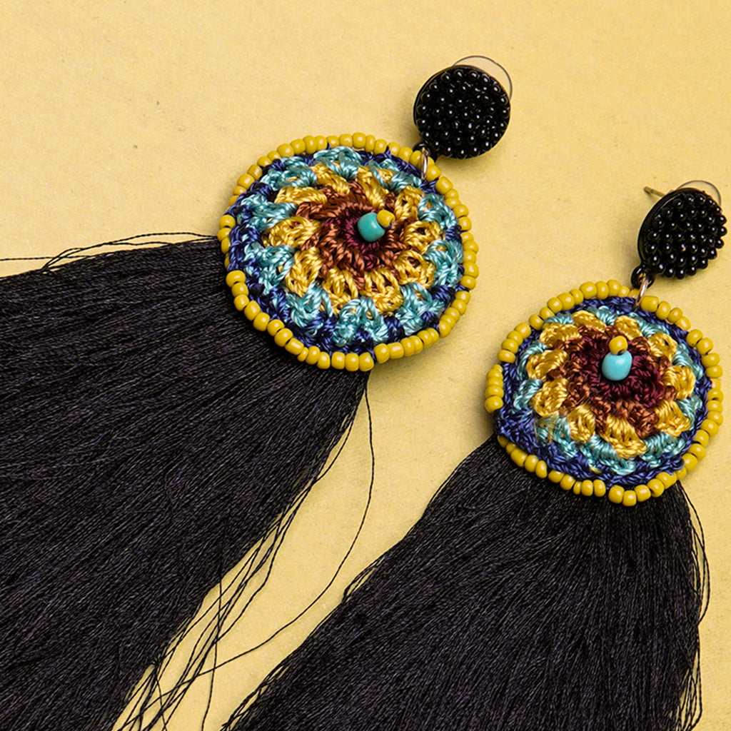 COLORFUL FUNK ROUND EARRINGS ER-99