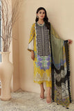 3 Pc Unstitched Embroidered Lawn With Chiffon Dupatta CEL-16-A