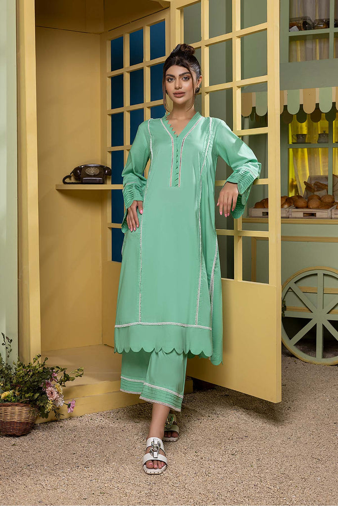 2 Pc Lawn With Qlot Trouser CPG22-33