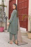 3-Pc Printed Lawn Shirt With Printed Cigaratte Pant and Chiffon Dupatta CPM23-40