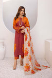3-Pc Lawn Printed Shirt With Straight Trouser and Chiffon Dupatta CPM23-45